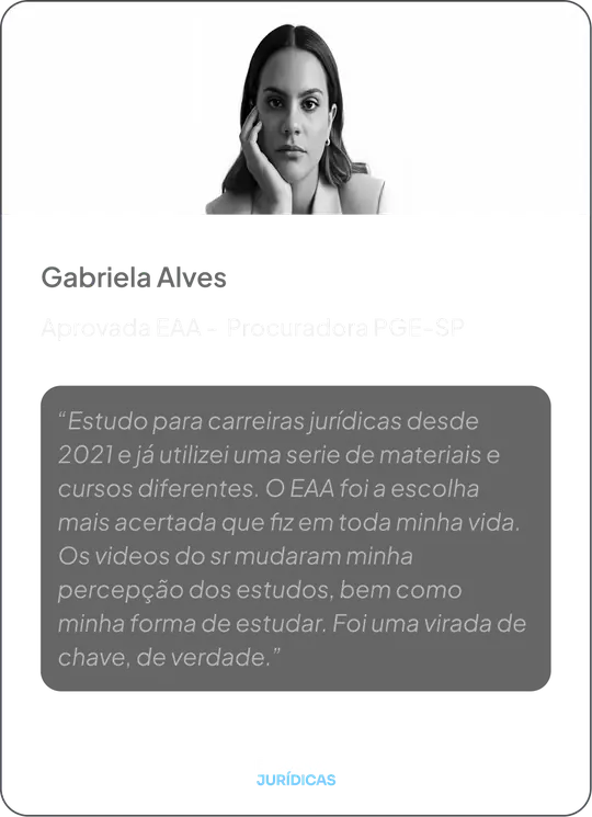 Gabriela Alves — Aprovada EAA, Procuradora PGE-SP